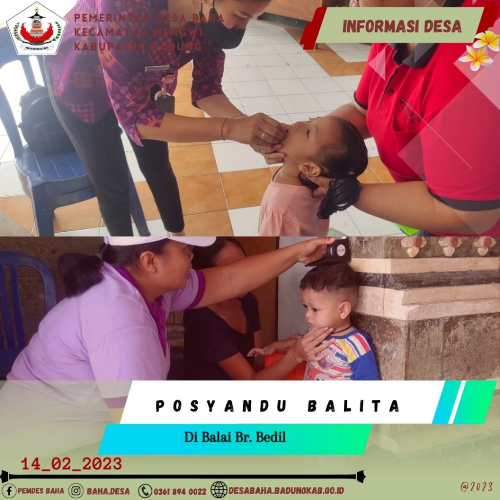 Posyandu Balita dan Bina Keluarga di Br. Bedil